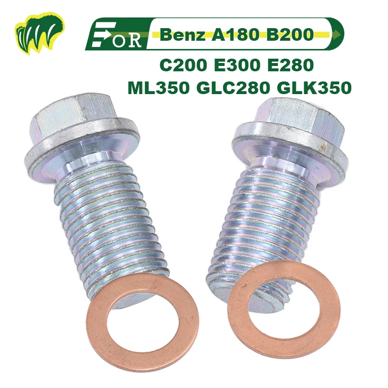 

For Benz A180 B200 C200 E300 E280 ML350 GLC280 GLK350 Oil Drain Plug Sump Drain Nut Oil Drain Bolt