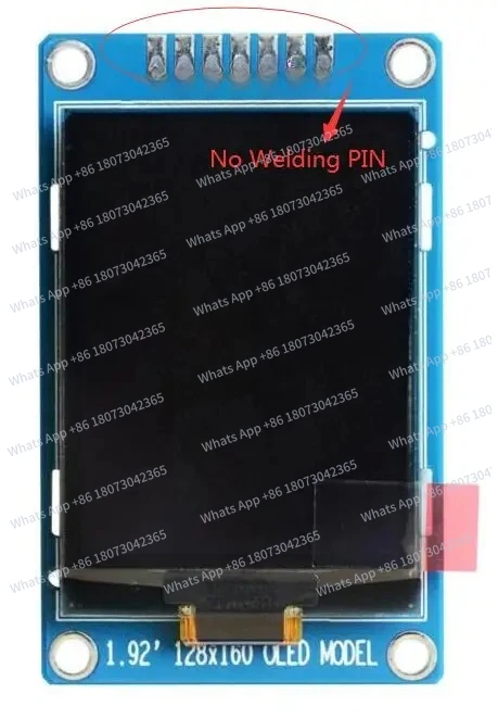 

1.92 inch 7PIN/31PIN White Screen (Board/No Board) SH1108 Controller 128(RGB)*160 SPI/IIC/Parallel Interface