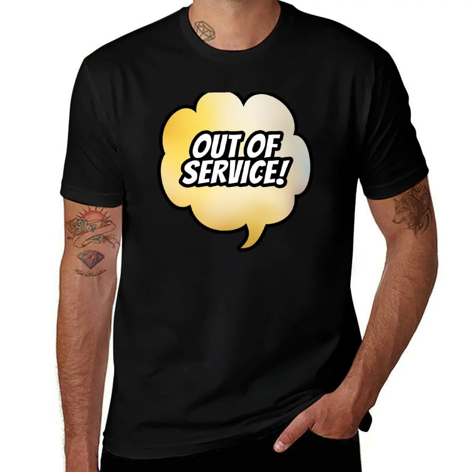 Out Of Service (Speech Bubble) T-Shirt shirts graphic tee animal prinfor boys plus size men clothing