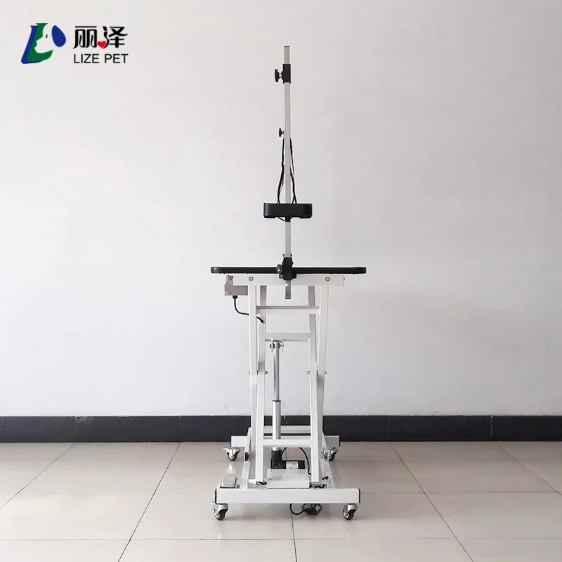 Pet grooming table for groomers Electric lift table with perforated socket and multi-functional without metalless frame