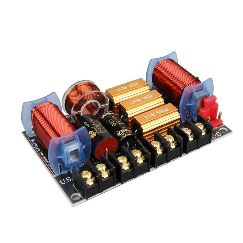 

AR1120 Cross Network2Road Audio Speaker High Bass Frequency Divider Distortion-Free Dual Audio6.5-10 Loudspeaker