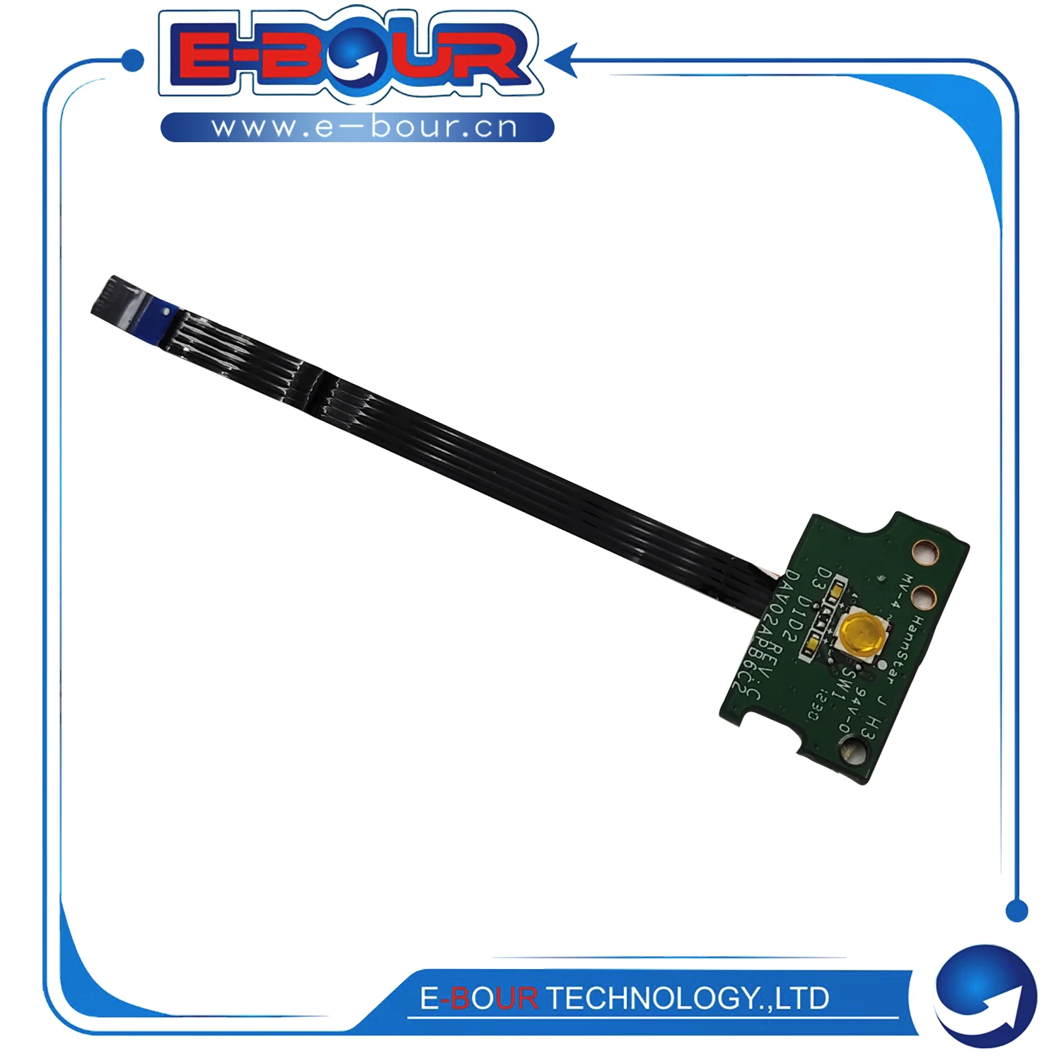 New Notebook Repair Accessory ON OFF Switch for DE N4110 DAV02APB6C2 Laptop Power Button Board with Flex Ribbon Cable