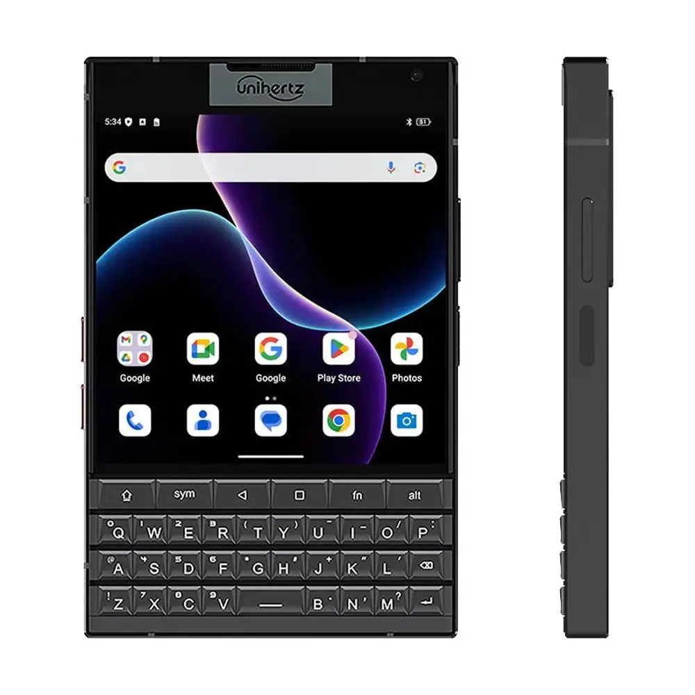 Unihertz Titan 2 QWERTY Physical Keyboard Phone 12GB 512GB 4.5'' + 2'' Display Android 15 Dimensity 7300 50MP 5G Smartphone