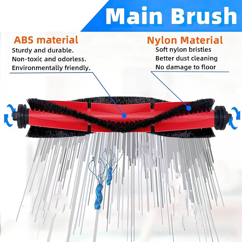Запчасти для робота-пылесоса Roborock Q5 Q5 + Q5 Plus, основная боковая щетка, фильтры НЕРА, запасные части