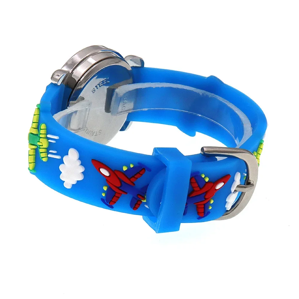 Kinder Cartoon Uhr Quarz Silikon Uhr Grundschule Mädchen Jungen Kinder Uhr 3D Silikon Armband Baby Uhren