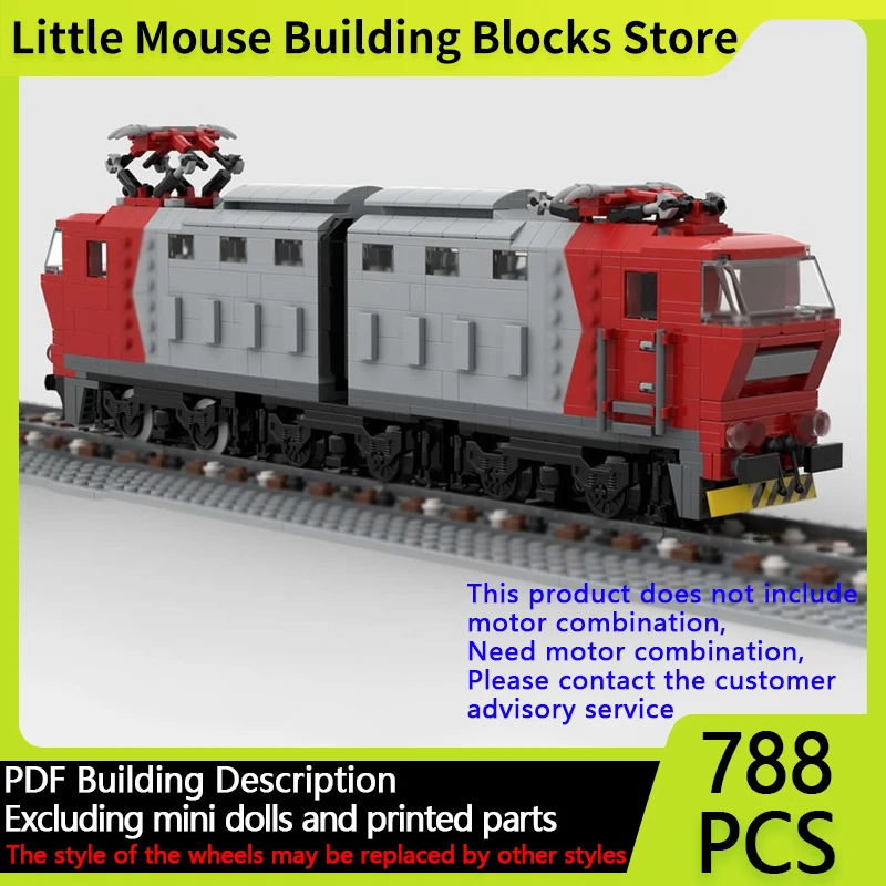 

City Car Model MOC Building Bricks Italian 636 Locomotive Train Modular Technology Gifts Holiday Assemble Children Toys Suit