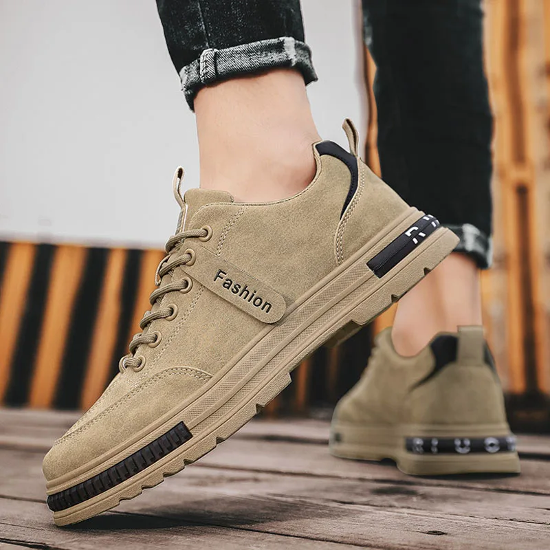 

Осенняя мужская повседневная обувь, кожаные мужские кроссовки, удобные мягкие мужские туфли Wark Board, обувь на платформе для мужчин Кроссовки Мужские