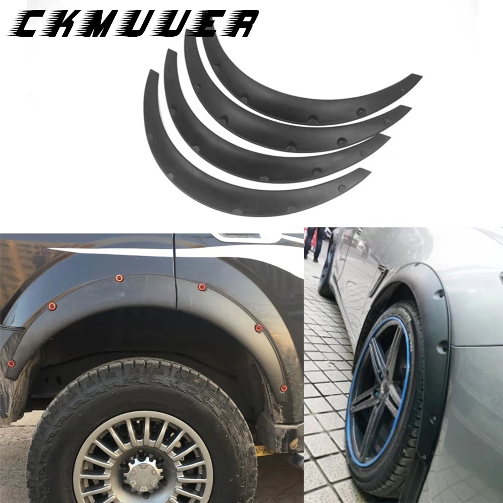 

Комплект из 4 универсальных расширителей колесных арок (фендеров) для автомобилей, защитные накладки на брызговики, декоративные элементы кузова