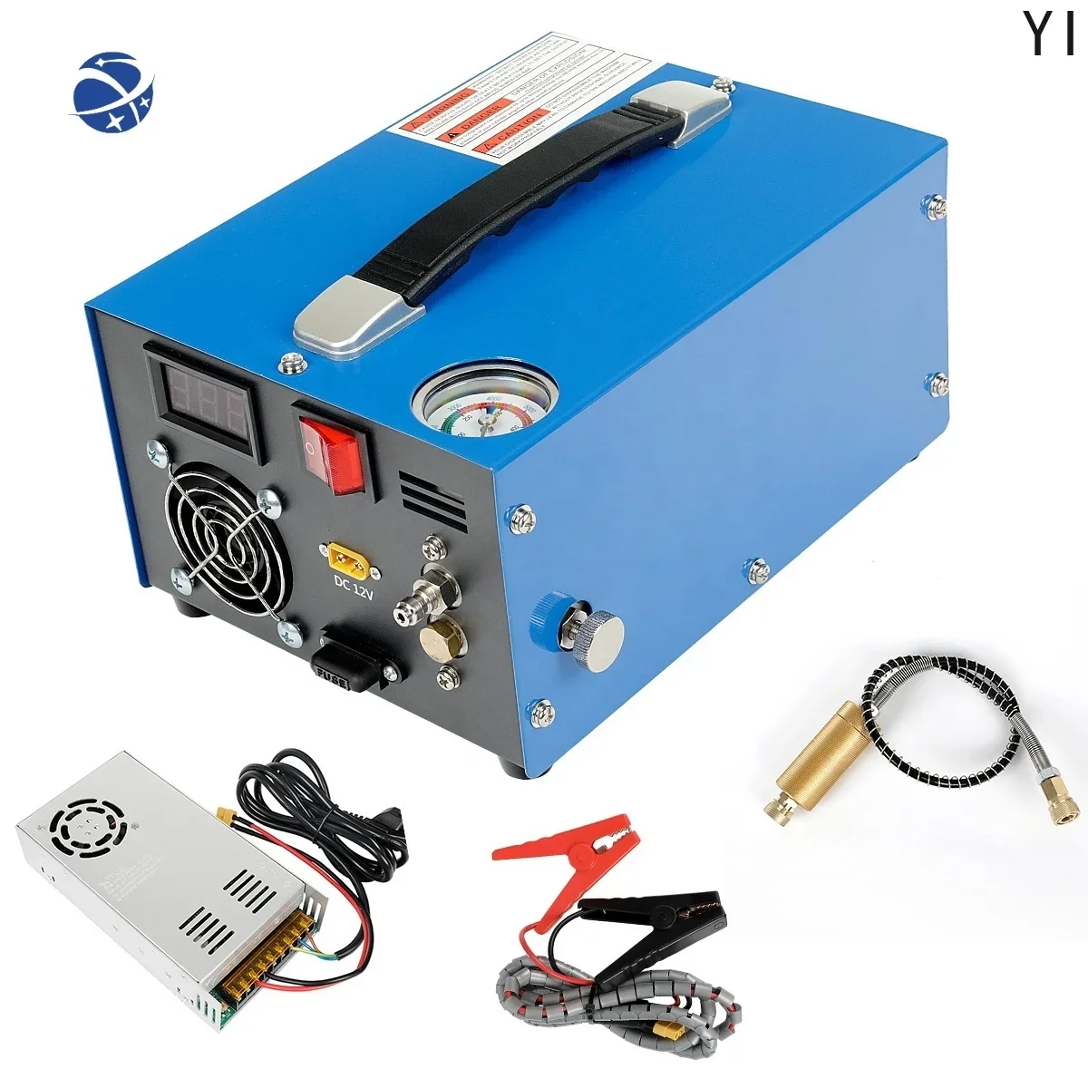 YYHC PCP compressor 110v220V PCP 12V set pressure 4500psi  Color bullet portable electric air compressor 350W 300 bar 30mpa PCP