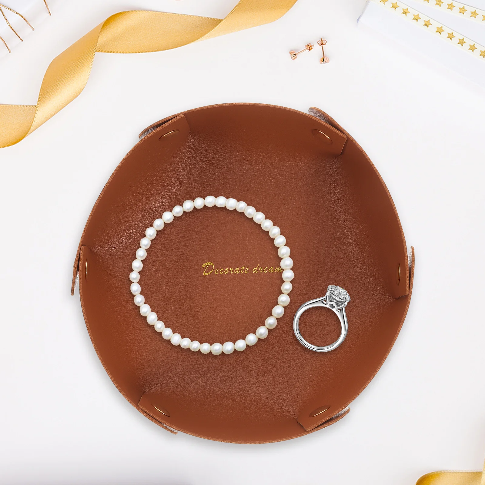 Поднос премиум-класса для настольных часов и ключей