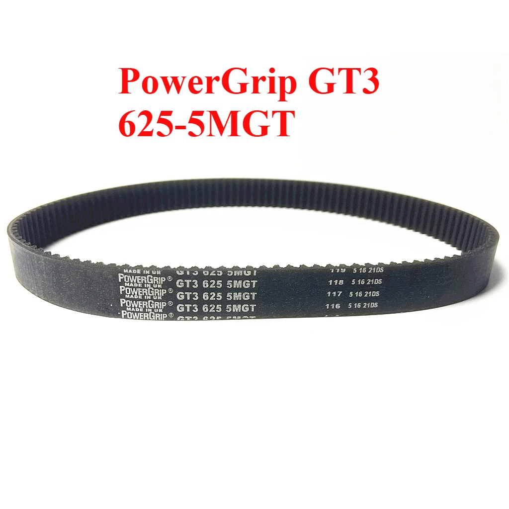 PowerGrip GT3 625-5MGT Neoprene 5mm Pitch Timing Belt 3D Printer Tools Motorcycle E-bike Mid-mounted Motor Spindle Drive Belt