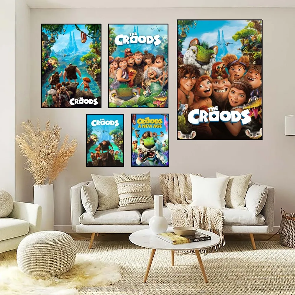 The C-Croods Cartoon Poster Home Room Decor Aesthetic Art Wall Painting Stickers