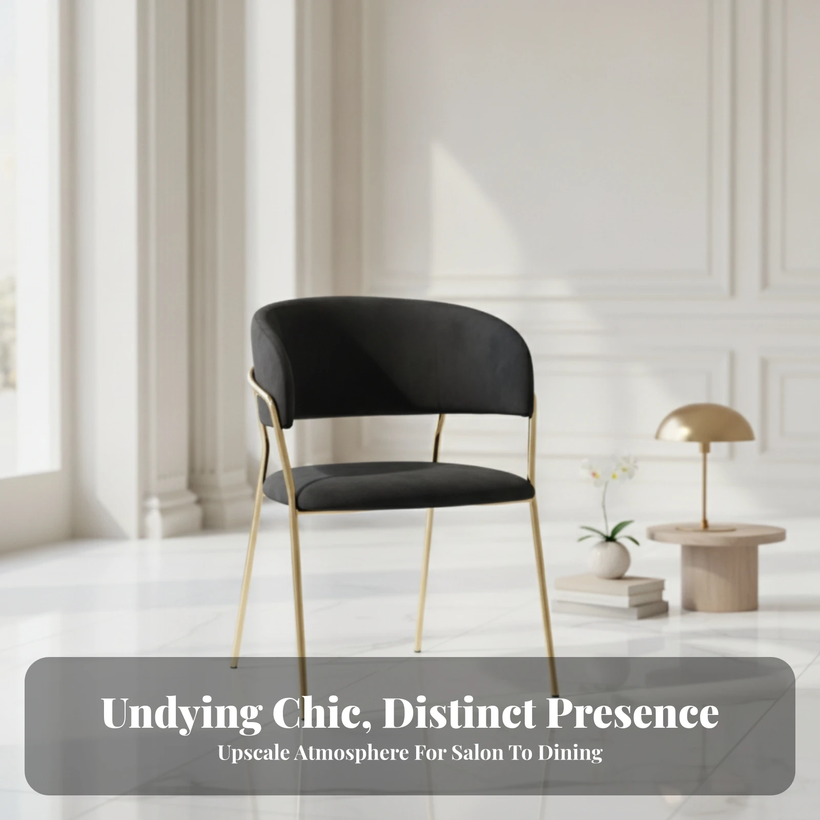 Tufted Accent Chair Compact Chair with Metal Frame Armchair Comfy Furniture Sturdy for Lounge, Waiting Area