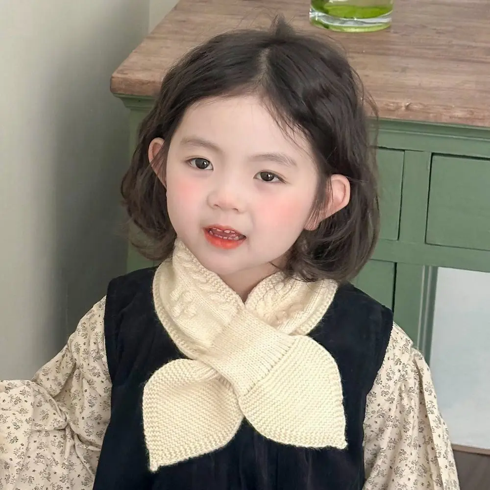 Fashion Warm Kids Winter Scarf Thick Soft Knitted Scarf Cute Princess Children Shawl Outdoor