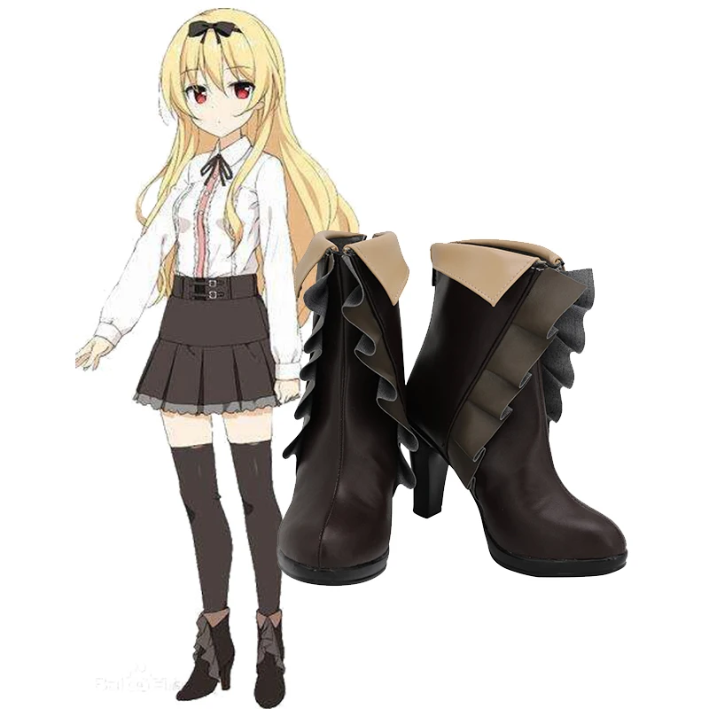 

Arifureta Shokugyou de Sekai Saikyou Yue Обувь для косплея Сапоги Хэллоуин Карнавальная рождественская обувь