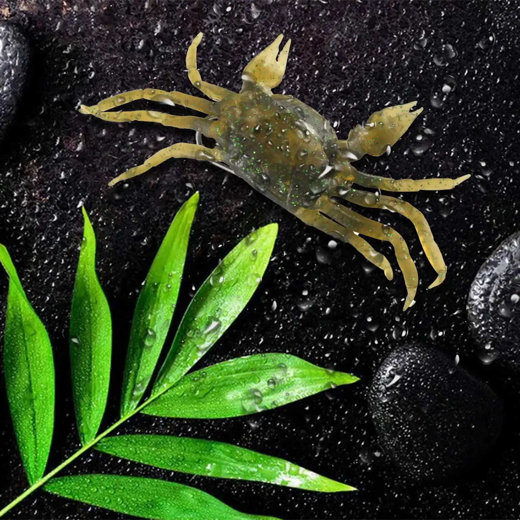 

Набор из 6 приманок для ловли крабов FSTE, имитирующие крабов наживки, искусственные рыболовные приманки с острым крючком, 3D мягкие морские крэнкбейты