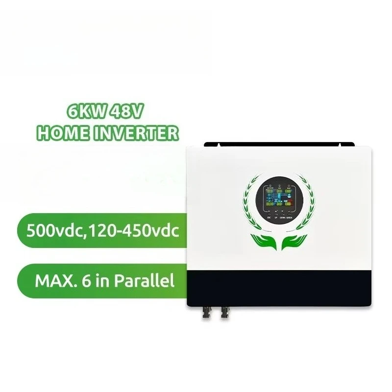 

CKMINE 6kW 6000W 48Volt Solar Power Inverter Dual MPPT Charge Controller 500VDC to 220V 230VAC Parallel Work Without Battery