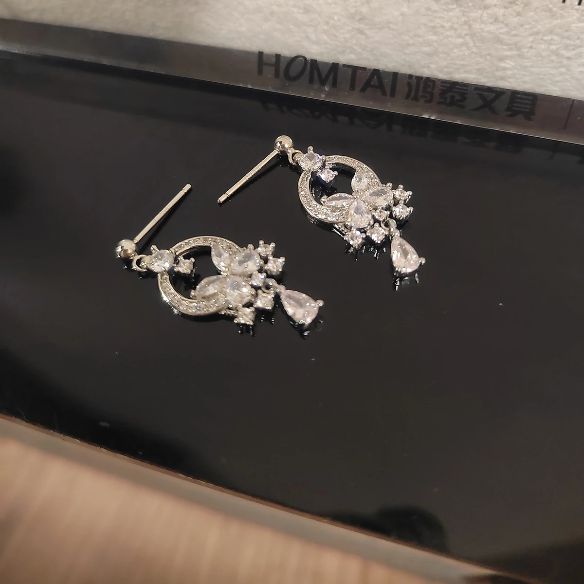 Baby Clothing Dresser - 1/6 Perhiasan Boneka, Anting Berlian Bulat