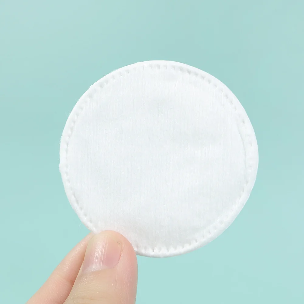 100 Stück/Packung weiche und atmungsaktive runde Make-up-Entferner-Pads, doppelseitig strukturierte Wattepads, die für die tägliche Gesichtsreinigung verwendet werden