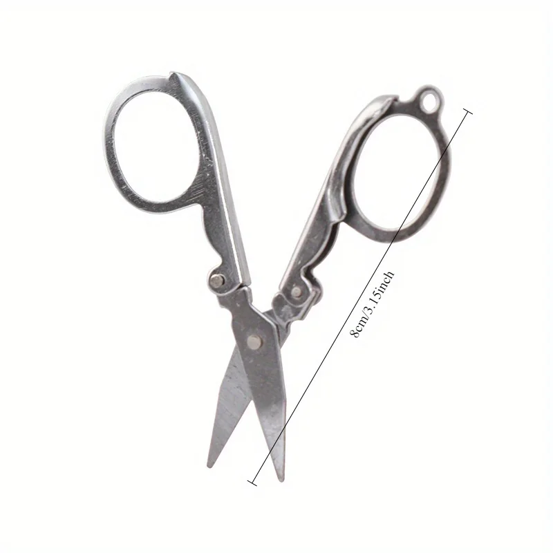 12 pçs portátil dobrável tesoura de viagem de alta qualidade dobrável artesanato escritório estudo papelaria conjunto ao ar livre suprimentos