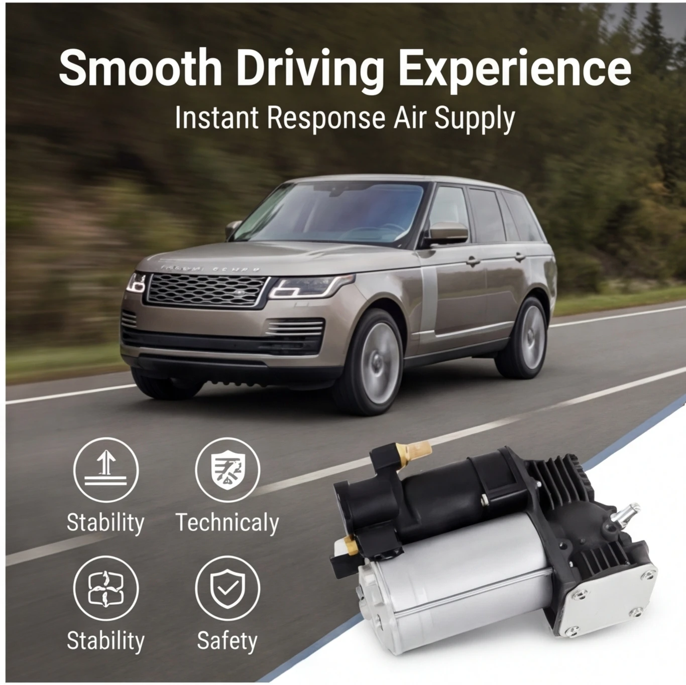 

Air Suspension Compressor Pump For Range Rover L405 L494 Range Rover Sport LR121140, LR037070, LR045734, LR047172,