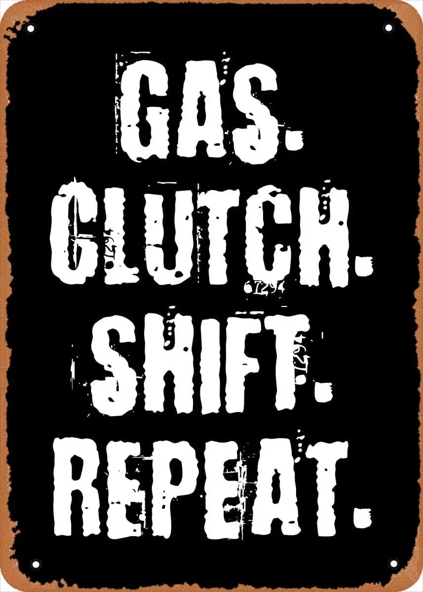 Cars And Motorcycles Manual Transmission Cars Poster 8x12 Inch Retro Vintage Metal Sign Home Man Cave Art 1pc sign sign