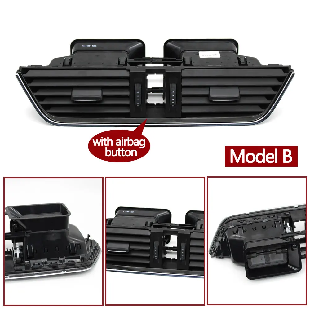 Car Front Central Dashboard Air Conditioning AC Vent Grille Outlet Assembly For Skoda Octavia 2015-2021 5E0820951 5E0820951CZLL