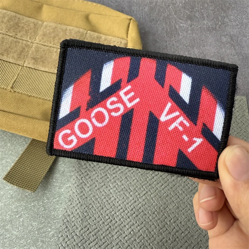 Goose Flight Army MilitaryTactical Patch F14 Tomcat Morale Badge Armband Printing Hook and Loop Clothing Backpack Stickers