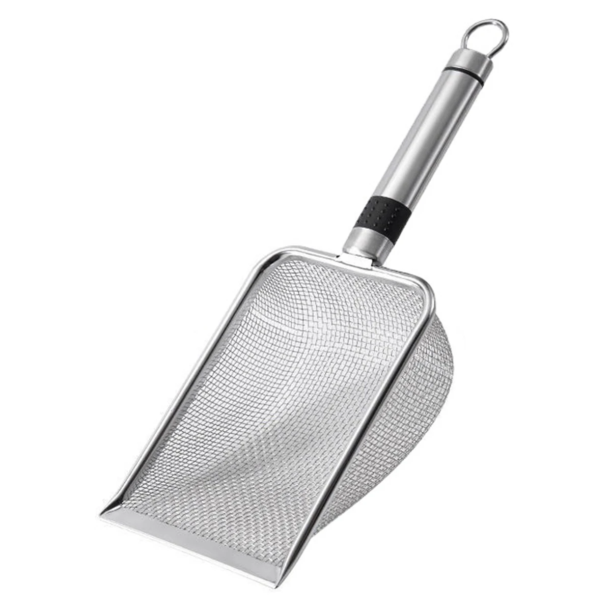 Stainless steel handle 3.8mm fine pore bentonite small particle cat litter shovel fine pore shovel