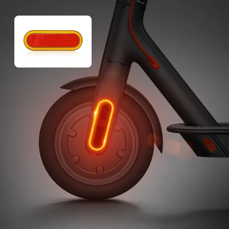 LED Turn Light For Xiaomi M365 1S Pro Mi3 Electric Scooter Front Fork Reflection Rear Fender Warning Smart Signals Accessories