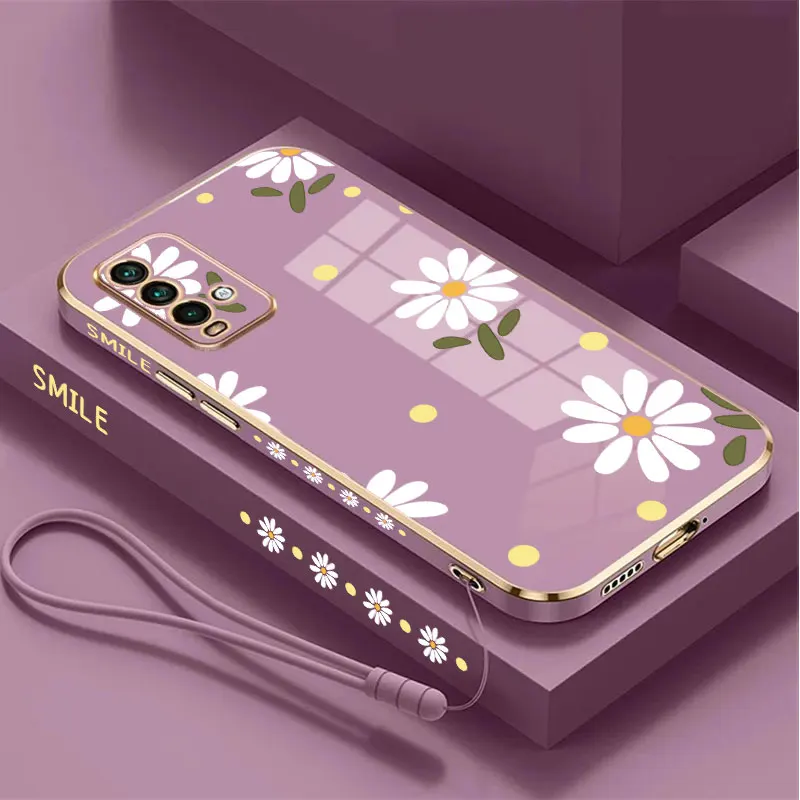 White Flower Trendy Luxury Case For Samsung S24 S23 S22 S21 FE S20 M62 M54 5G PLUS ULTRA Soft Cover  Lady  Girl Women Coque