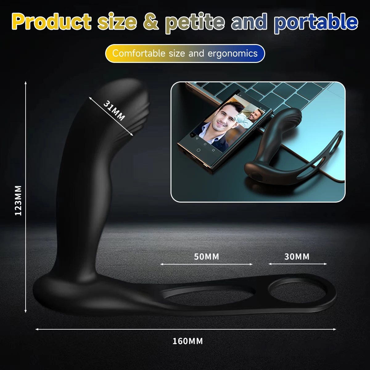 App Remote Controlled Anal Toy Vibrating Butt Plug Dual Penis Ring Vibrator 9 Mode Prostate Massager Anal Plug Sex Toys for Men