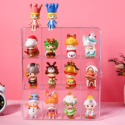 Acryl Blinde Doos Opslag Standaard Speelgoed Kast Poppen Vitrine Stofdichte Parfum Organizer Opbergdoos Speelgoed Opbergdoos