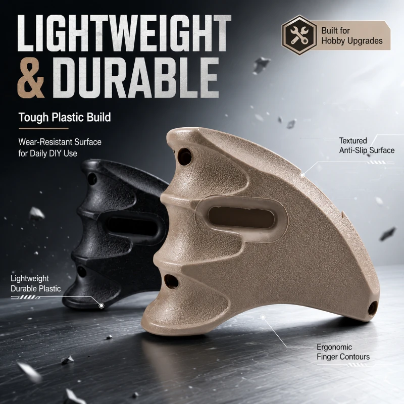 MWG Contoured Nylon Handle Cover Black Sand Two Tone Options Pre-drilled Undrilled Versions Hobby Refit Parts