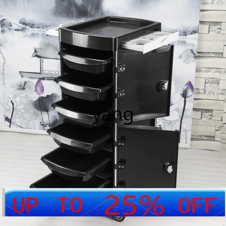 LMM beauty salon cart hair salon perm and dyeing tool cart with door lock factory direct sales