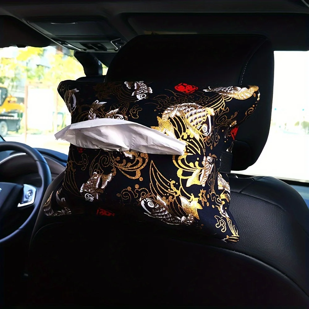 JDM Japanese-style car tissue box, available in various patterns, suitable for use as a hanging tissue box on the car sun visor.