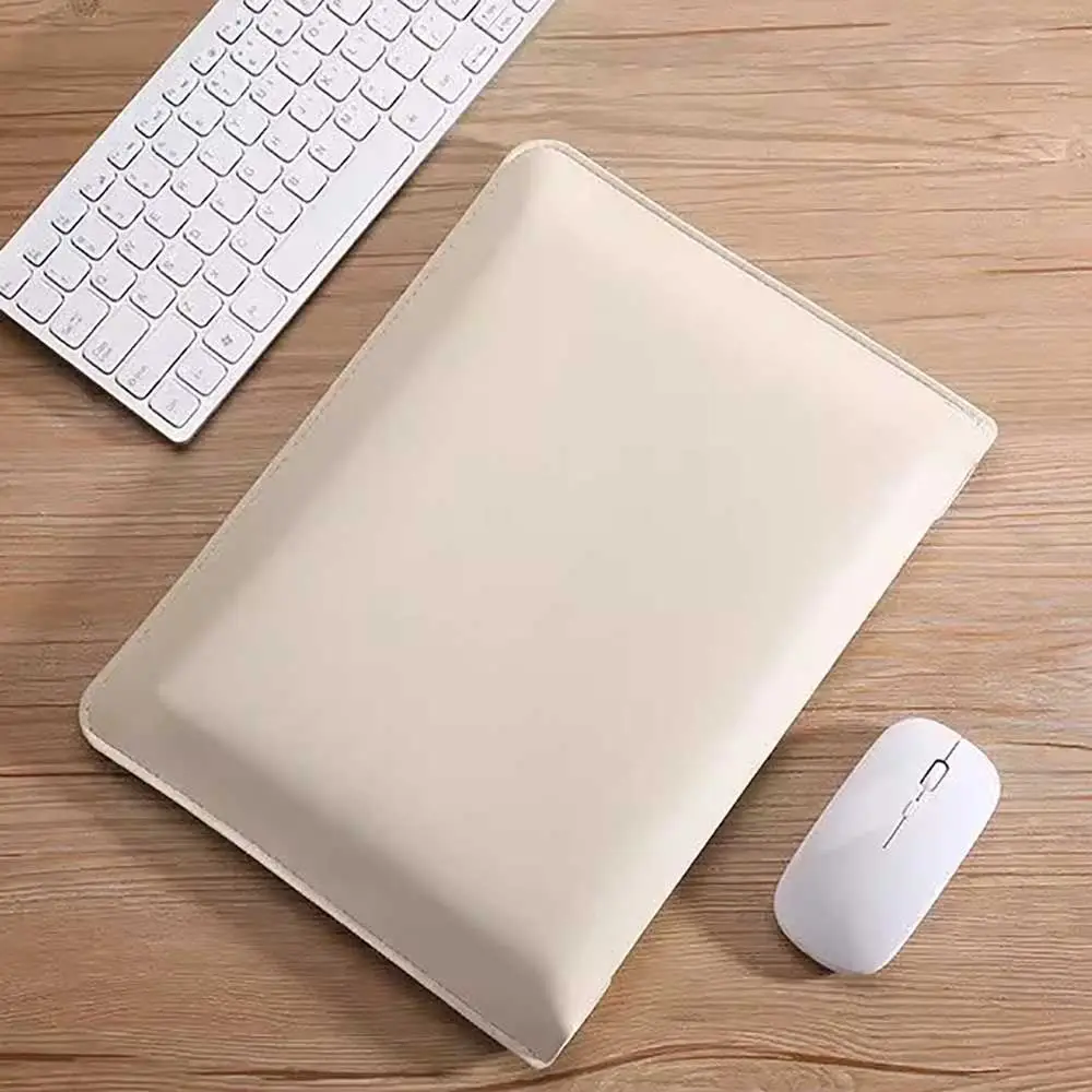 13 14 15 inch Shockproof Laptop Sleeve Case Waterproof Pu Leather Ultrabook Cover Colorful Portable for HP/Dell/Surface