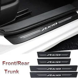 Carbon Fiber Car Doorsill Anti Scratch Protective Decals Stickers for AXIO Badge Trunk Threshold Scuff Plate Tape Film