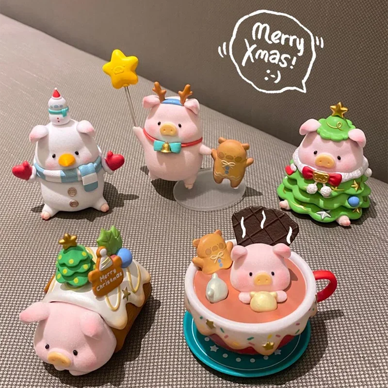 LuLu The Piggy Christmas Land Series Bilnd Box Kawaii Anime Figure Mystery Box Guess Bag Desktop Decoration Home Dolls Toys Gift