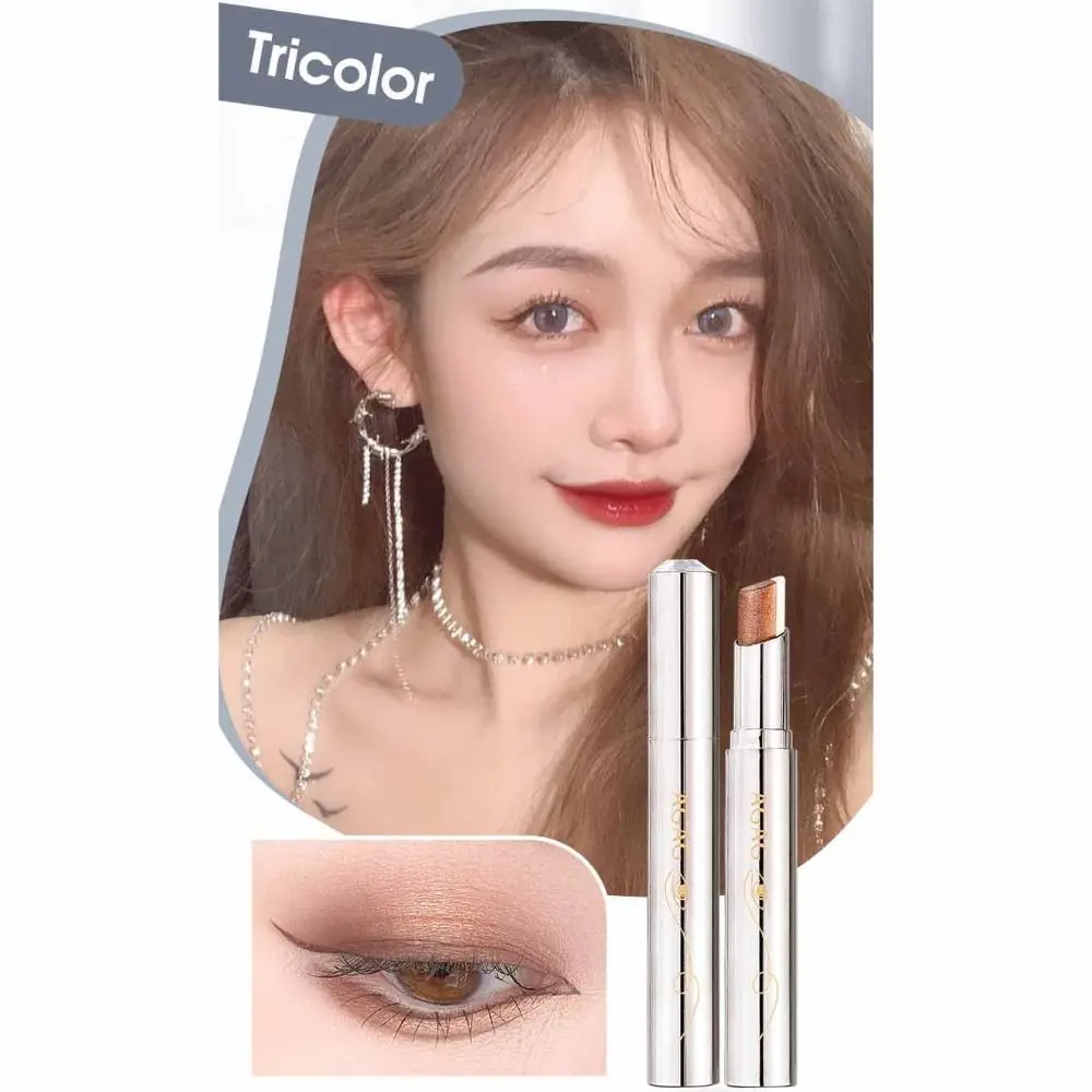 Body Glitter Highlighter 3 Colors Cream Eye-shadow Eye Shimmer Glitter Eye-Shadow Stick Long-Lasting Eye Makeup Tools Summer