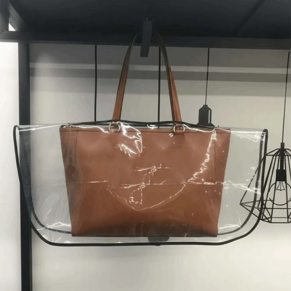 Universal Fit Bag Raincoat Frosted Matte Transparent Purse Rainproof Quick-Dry Eco-Friendly Tote Protector Luxury Bag Care