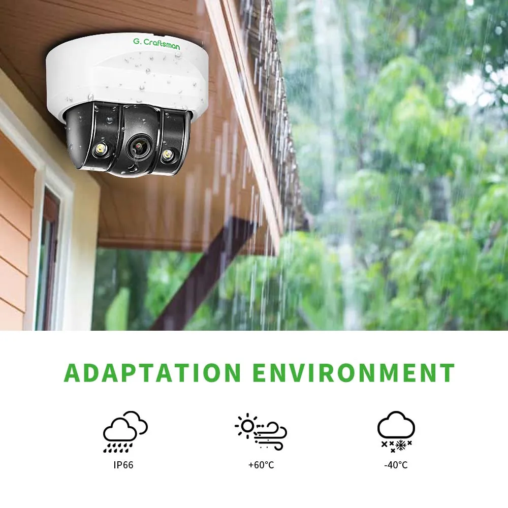 XMEYE K 5MP 2.8mm Vandalproof POE IP Camera SONY IMX335 Audio Smart Home Security CCTV Video Waterproof Dome IR G.Craftsman