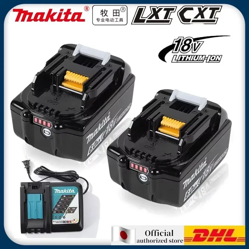 

Genuine Makita 18V 6A Rechargeable Lithium Ion Battery With Battery indicator For Makita BL1830 BL1840 BL1850 Power Tool Battery