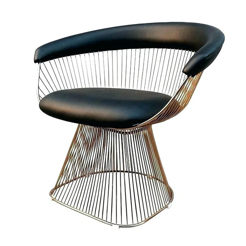 

High-end dining chair single sofa designer home living room wrought iron balcony