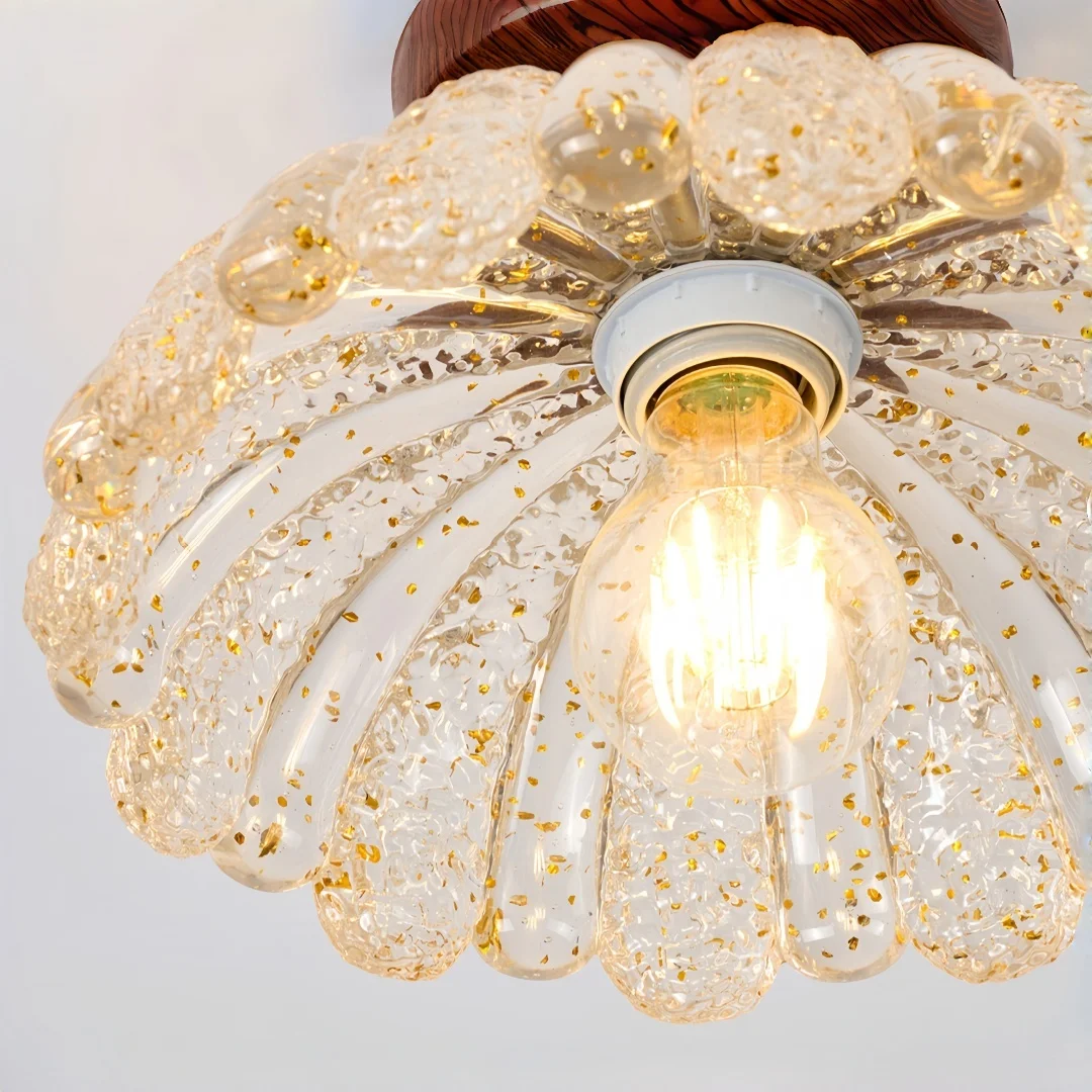 Cozy Flower-Shaped Ceiling Light | Gentle Ambient Light for Home | Inviting Decor Lighting Fixture  E27