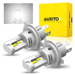 AUXITO 2Pcs 20000LM Super Bright H4 9003 HB2 LED Head Lights Bulb Headlight Bulb for Car Motorcycle Headlamp NO Fan CSP Chip 12V