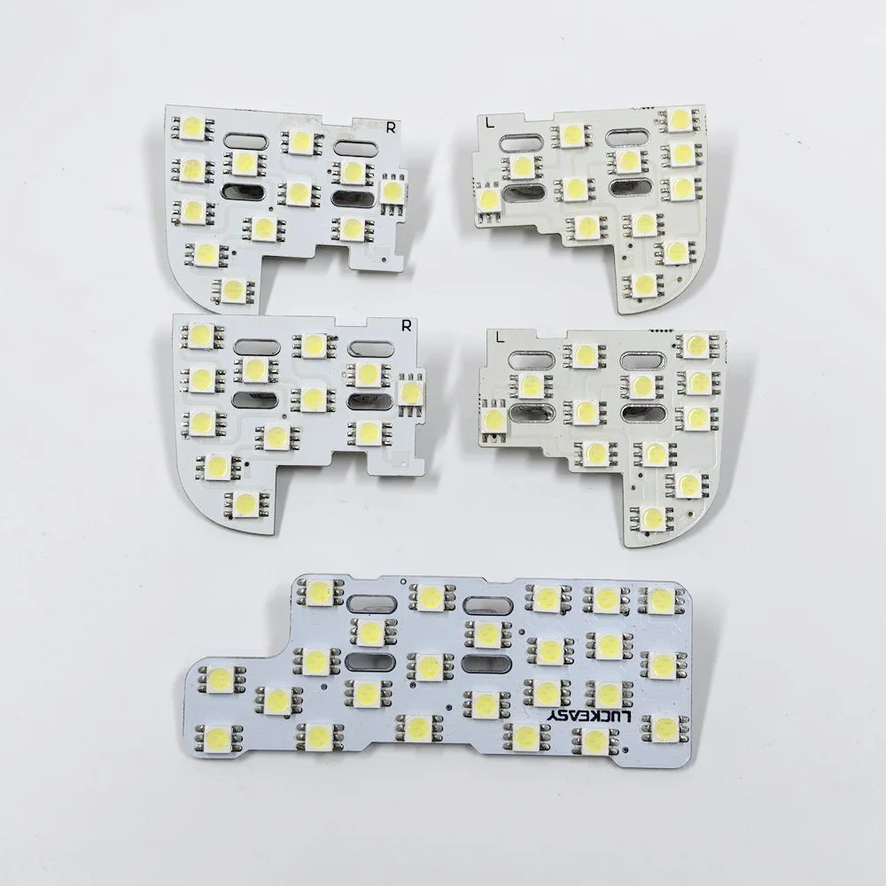 

July King 6000K LED Interior Reading Lights for Honda Odyssey 2006 2007 2008, 5 pcs Car Indoor Dome Map Decorative Lights