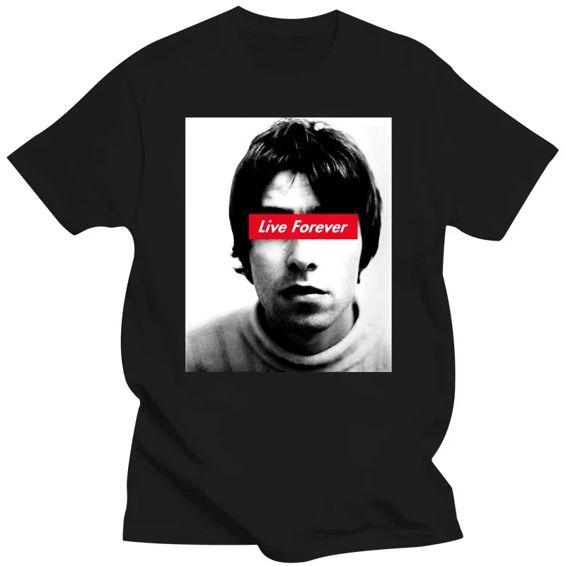 Oasis Live Forever Classic t-Shirt oversized t shirt harajuku men clothing