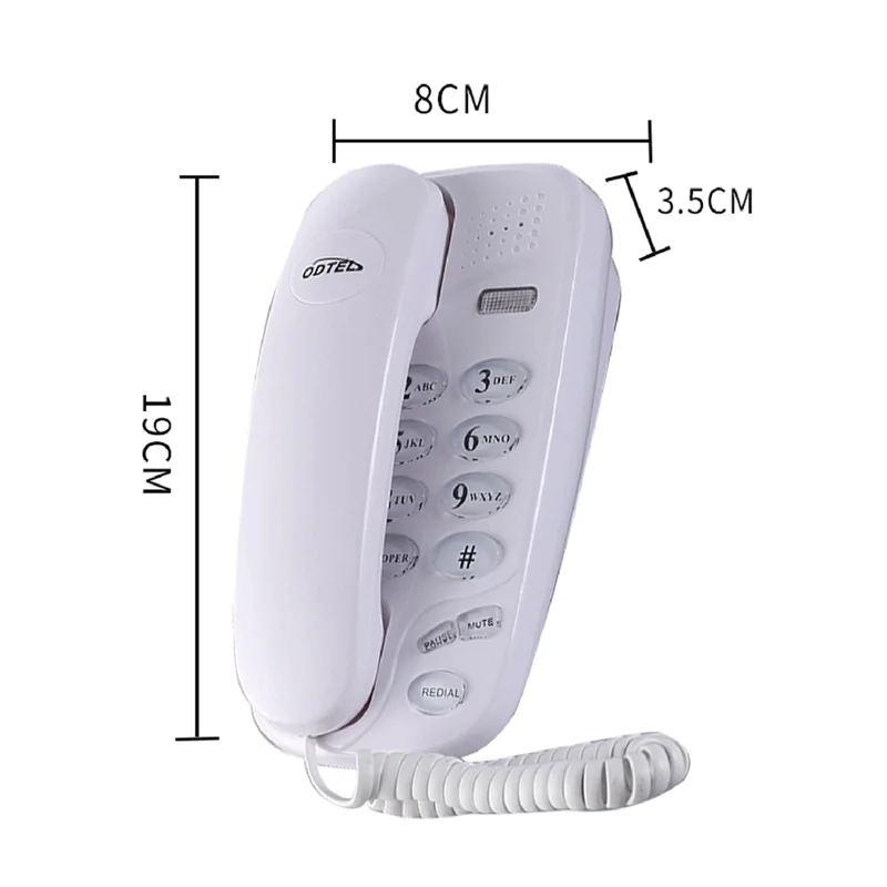KXT-580 Big Button Corded Phone Wall-Mounted Telephones Machine Support Wall Mount Or Desk Phone-AT36