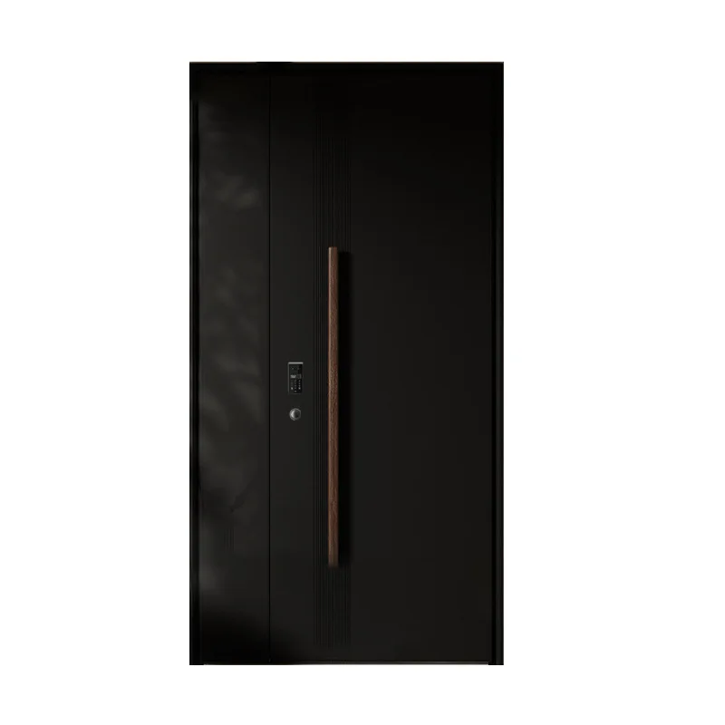 

Cast aluminum rural self-built house door into the house, mother and child new Chinese villa door double door customized